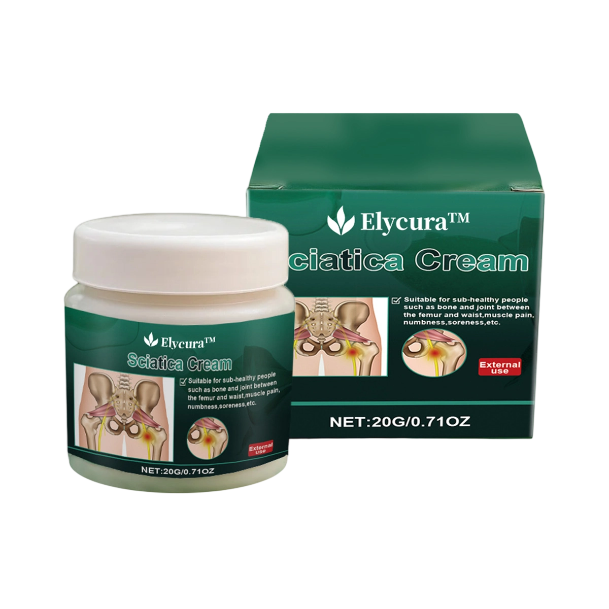 Elycura™ crème douleur sciatique