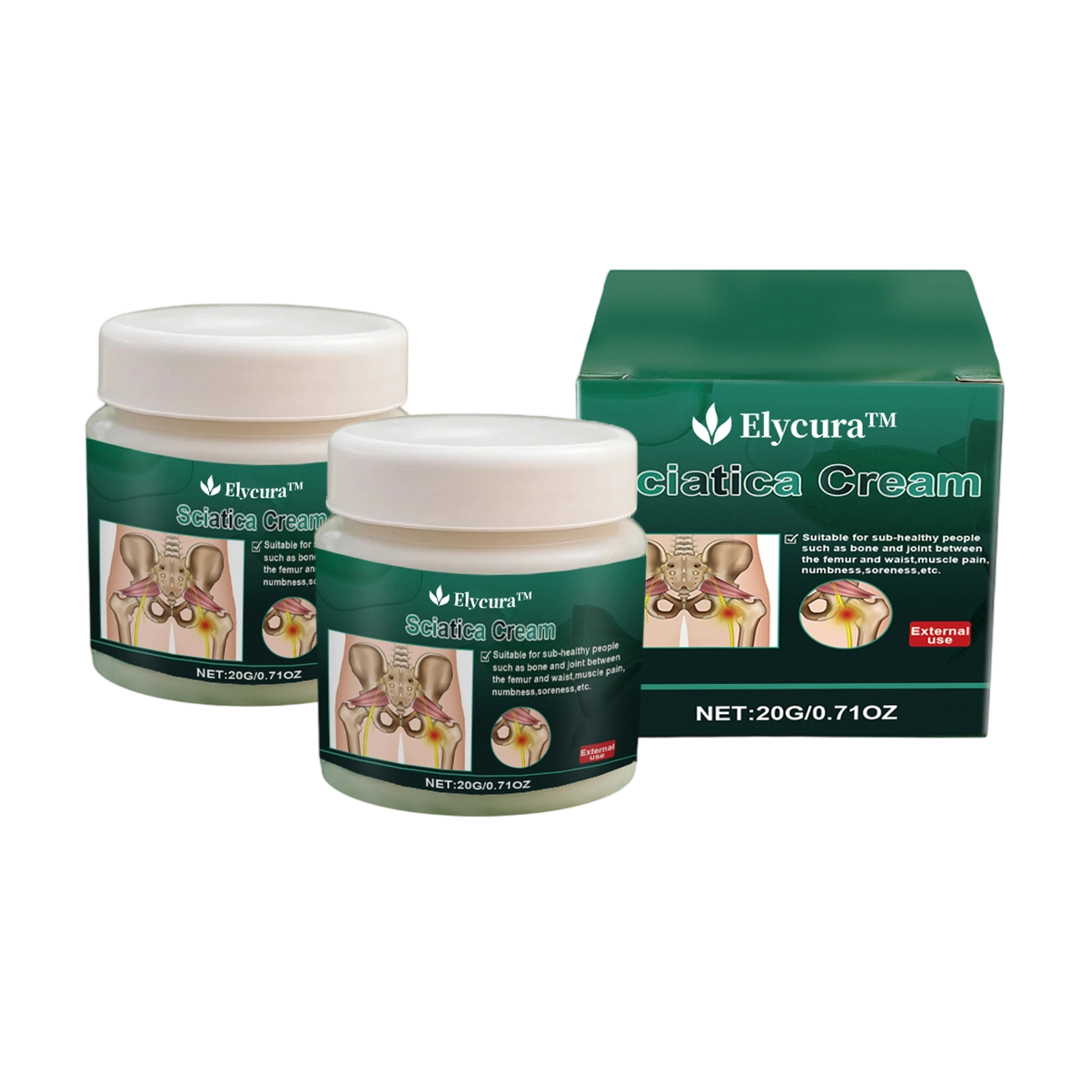 Elycura™ crème douleur sciatique