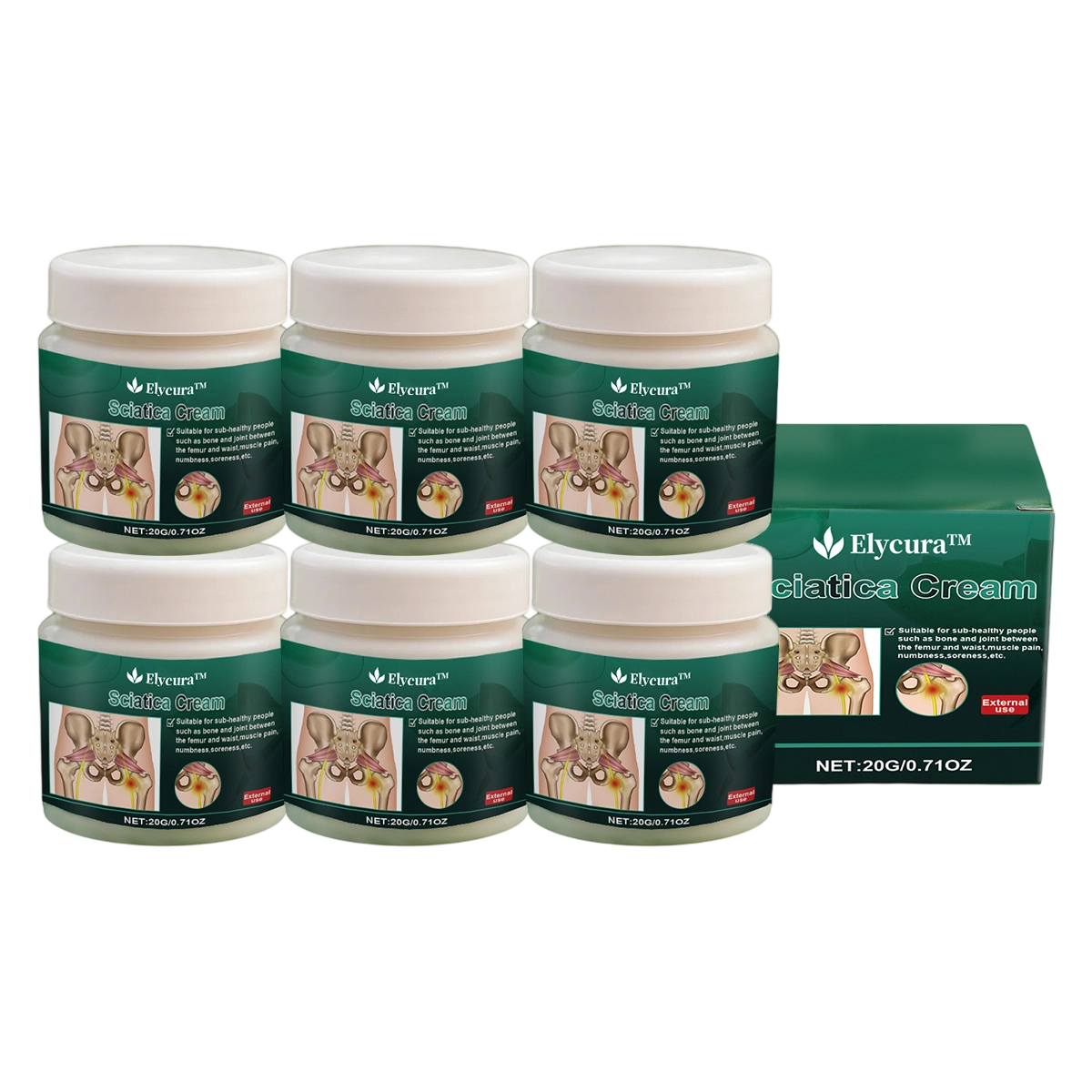 Elycura™ crème douleur sciatique
