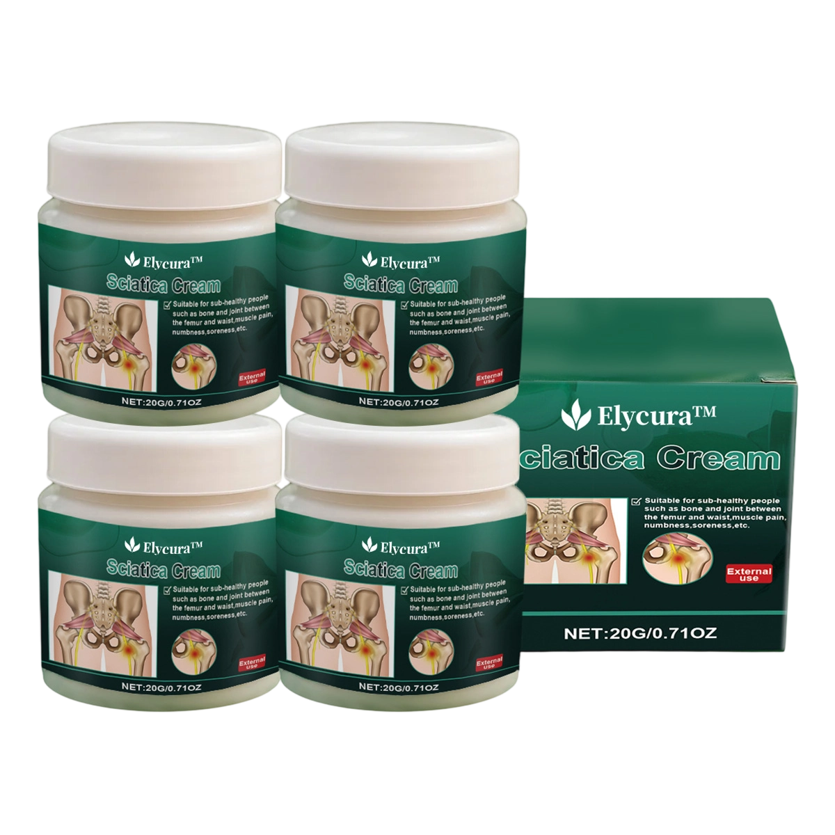 Elycura™ crème douleur sciatique