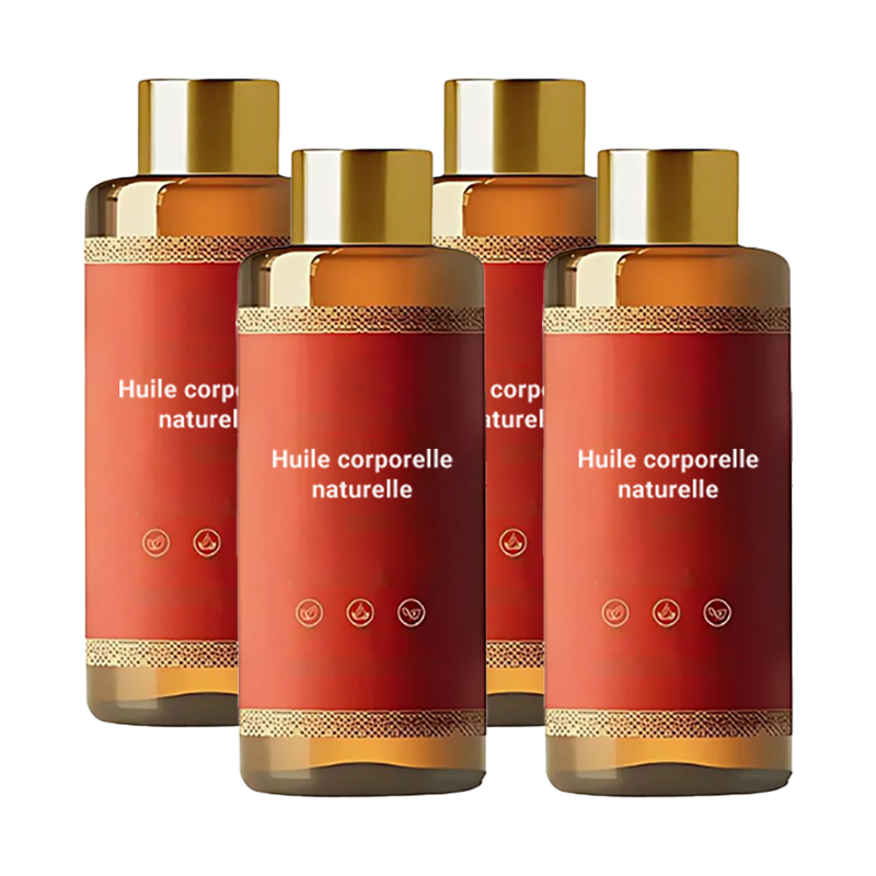 4x Huile corporelle naturelle